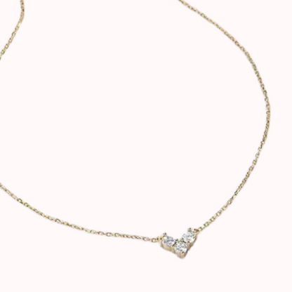 Collar con dije de corazón en plata 925