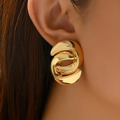 Aretes S Chapado En Oro De 14 Quilates