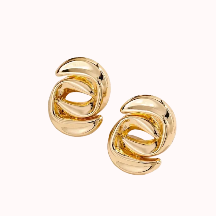 Aretes S Chapado En Oro De 14 Quilates