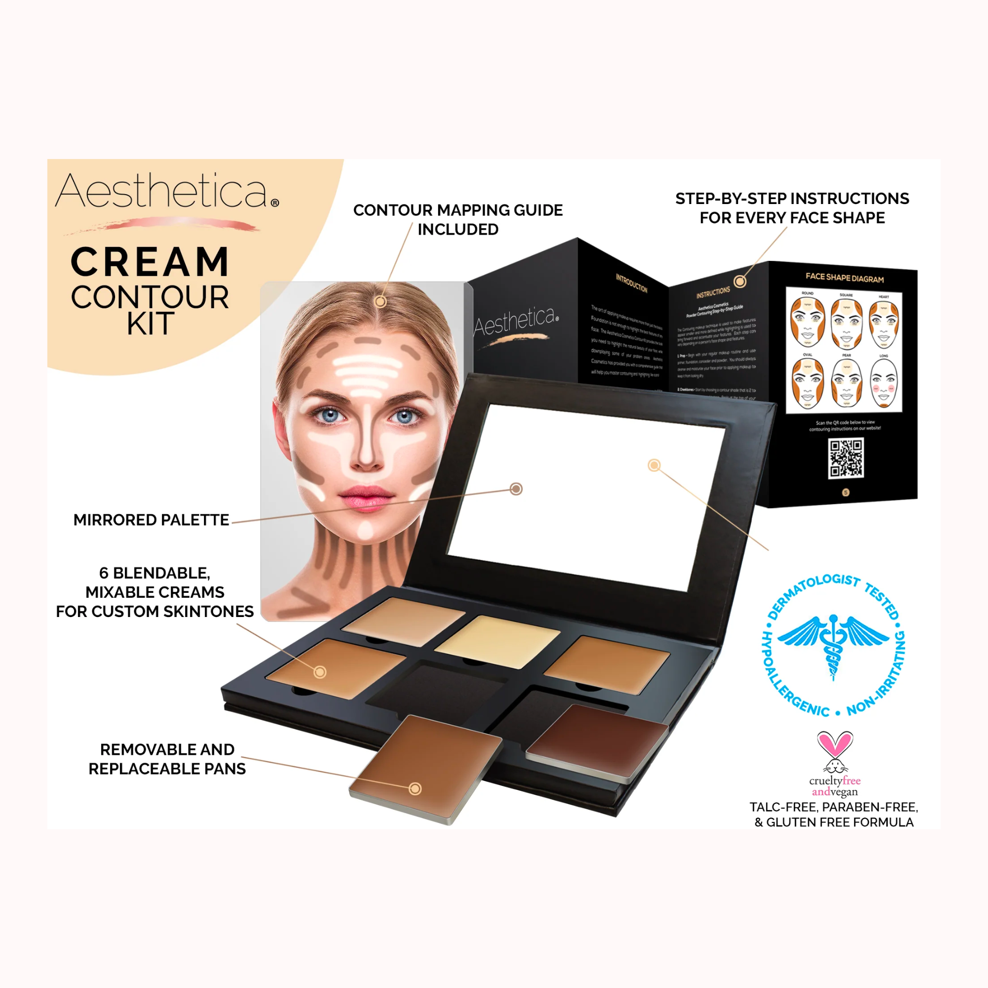 AESTHETICA CREAM CONTOUR KIT