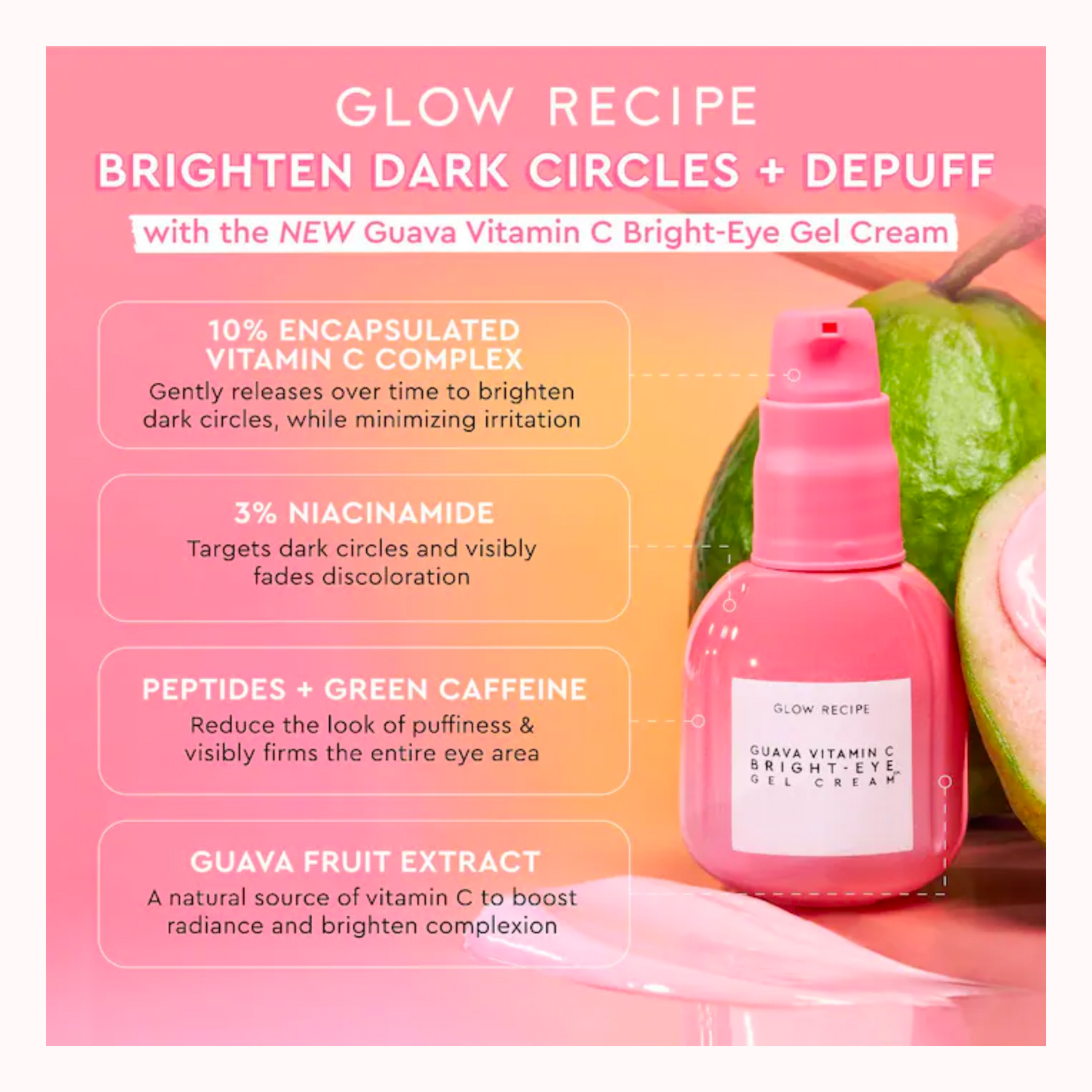 Guava Vitamin C 10% Bright-Eye Gel Cream