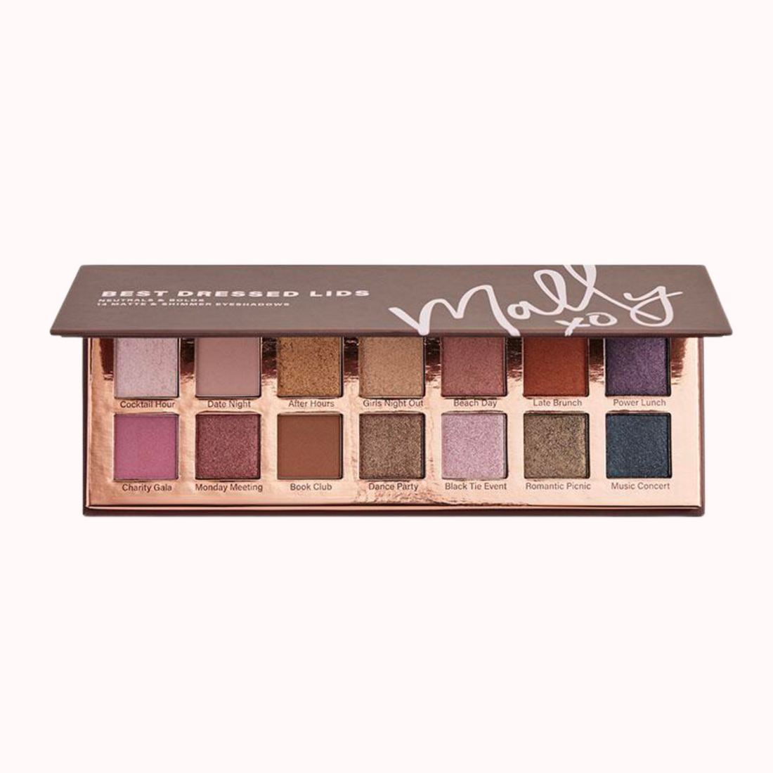 Mally Best Dressed Lids Neutrals & Bolds 14 sombras de ojos mate y brillantes