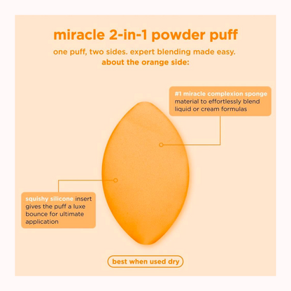 Miracle 2-In-1 Dual Sided Powder Puff