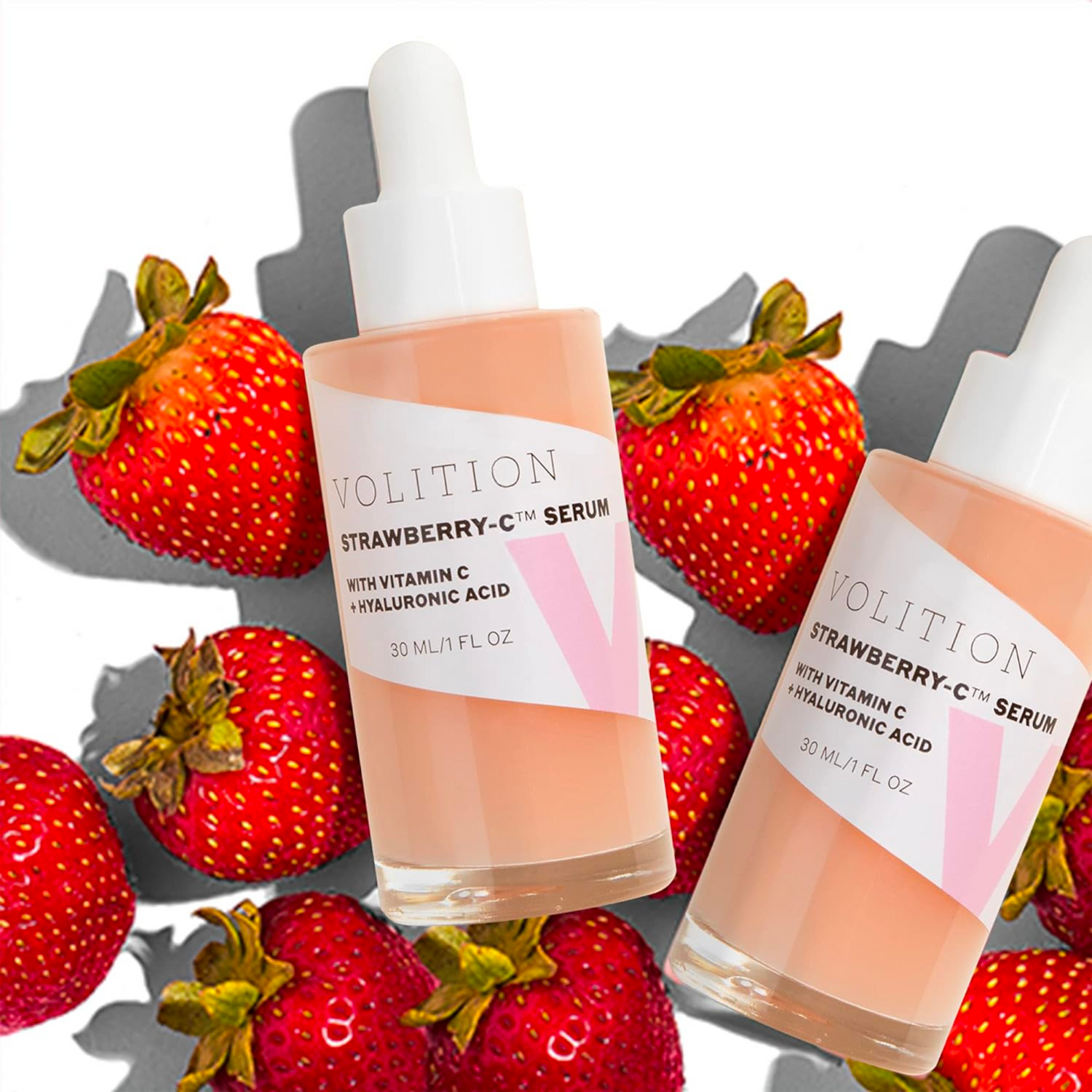 Strawberry-C Brightening Serum with Vitamin C + Hyaluronic Acid