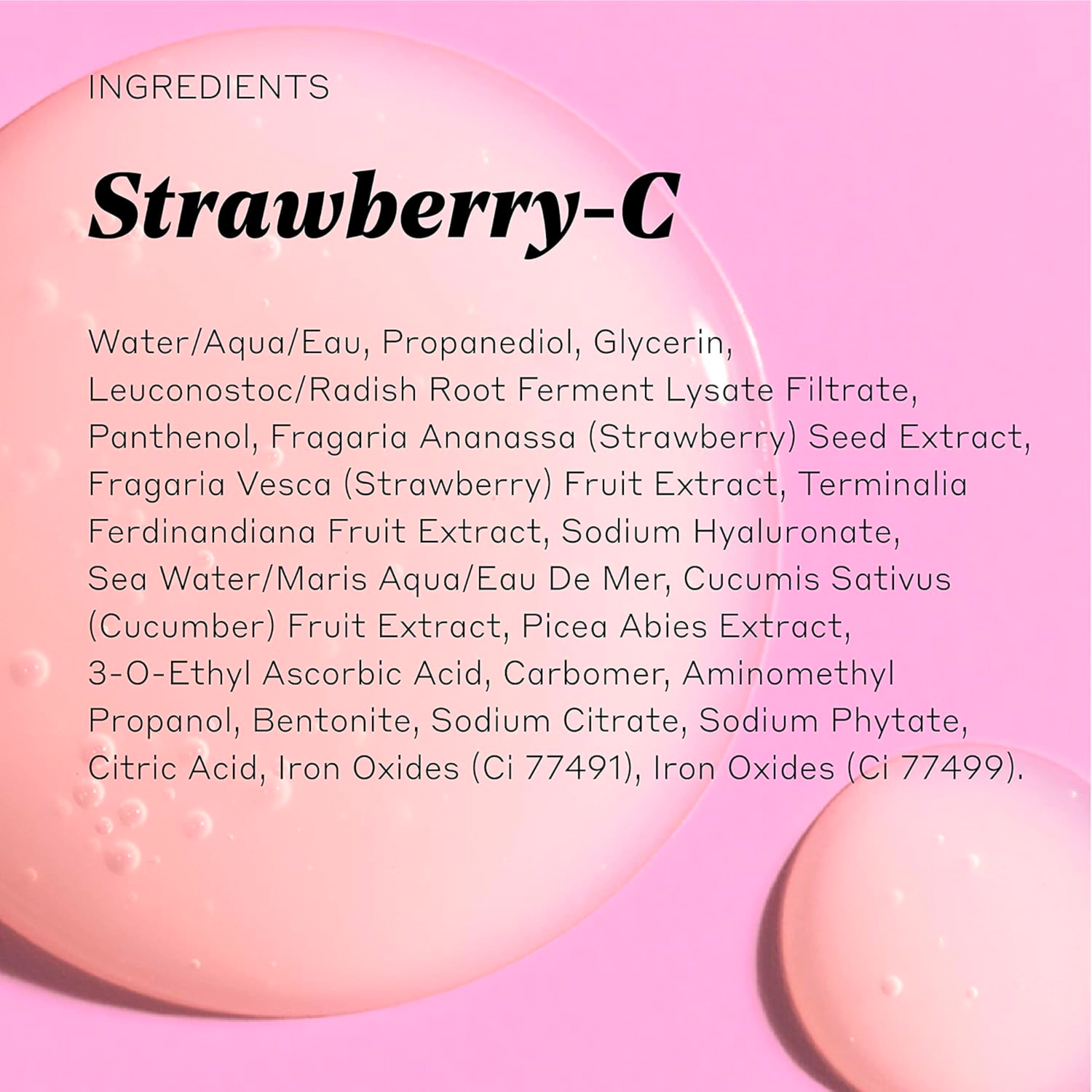 Strawberry-C Brightening Serum with Vitamin C + Hyaluronic Acid