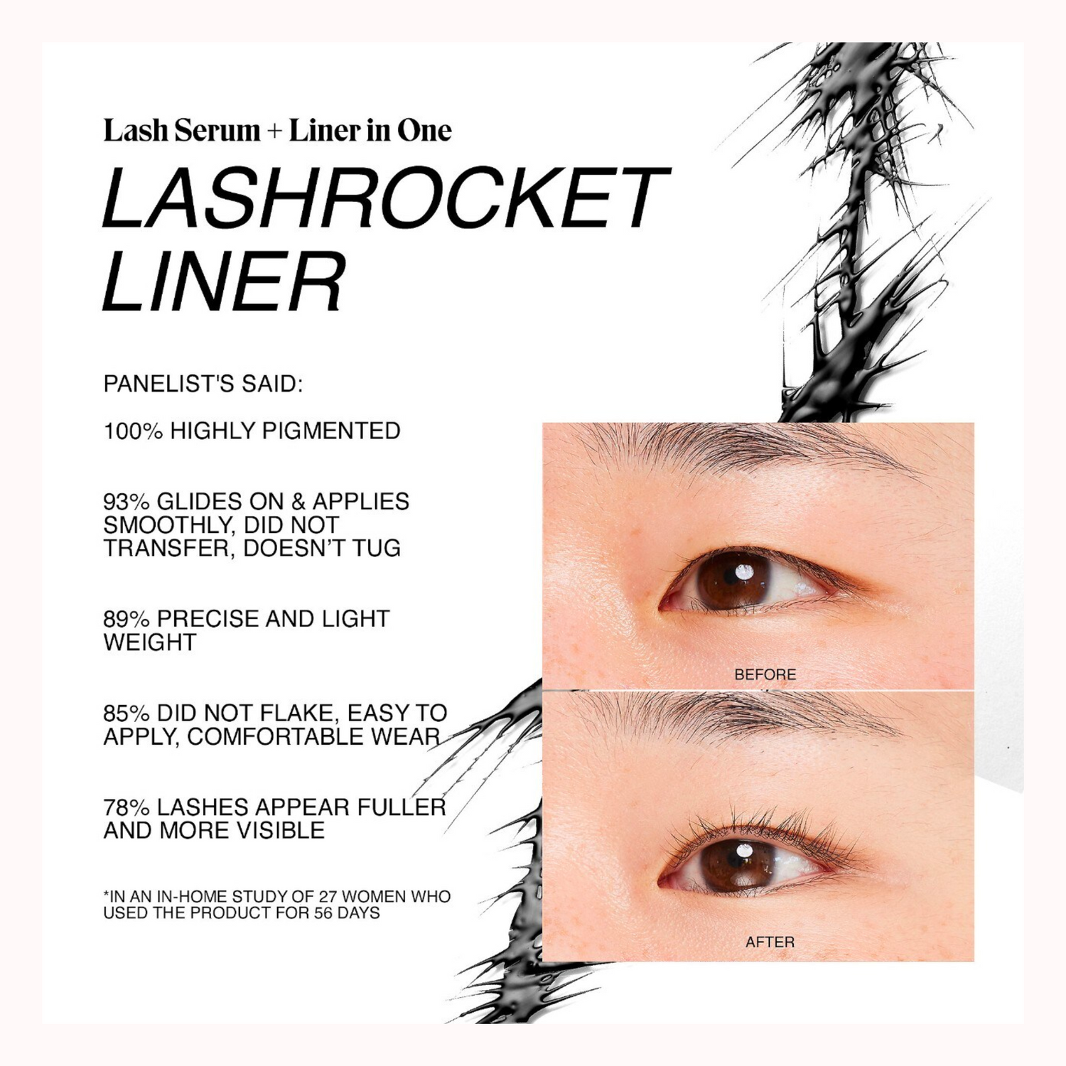 Lashrocket Liquid Liner with Lash Enhancing Peptides