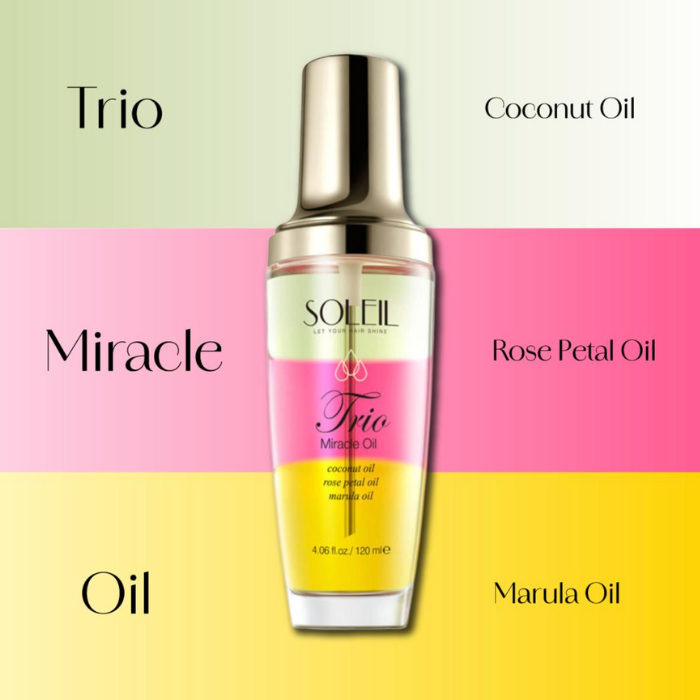 Trio Miracle Oil Aceite Reparador Para El Cabello