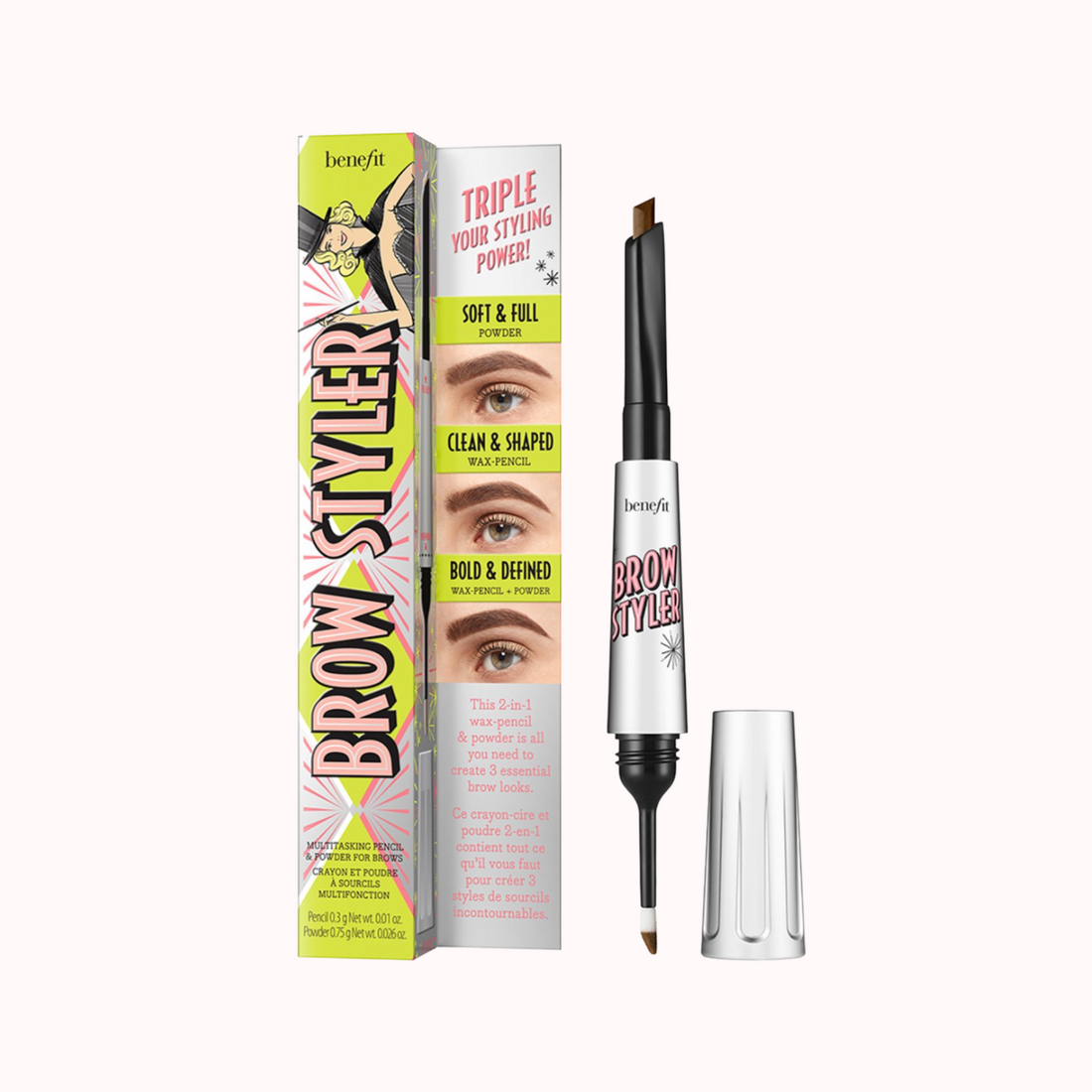 Brow Styler Multitasking Pencil & Powder For Brows